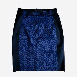 Banana Republic Pencil Skirt Black Navy Size 6